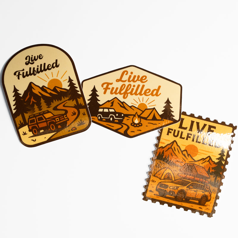 Explorative Sticker Outdoor Exploration Sticker Pack – Live Fulfilled